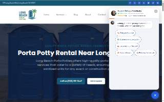 Long Beach Porta Potties website