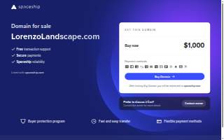 Lorenzo Landscaping website