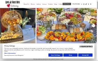 Love At First Bite Catering website