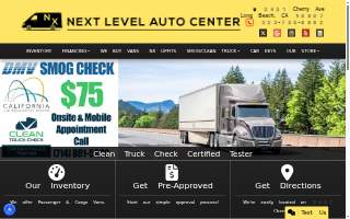 Next Level Auto Center website