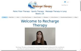 Recharge Therapy website