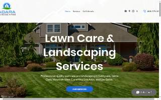 Adara Landscapes website