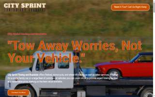 City Sprint Towing and Roadside website