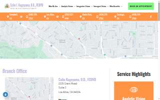Colin Kageyama, O.D., FCOVD - Los Altos Branch website
