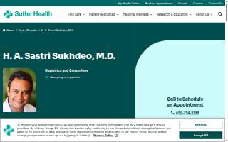 H. A. Sastri Sukhdeo, M.D. website