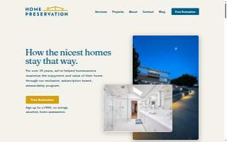 Home Preservation Services website