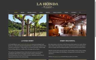 La Honda Winery website