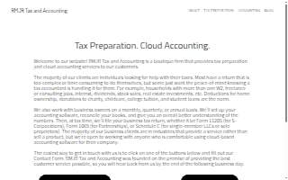RMJR Tax and Accounting of Los Altos website