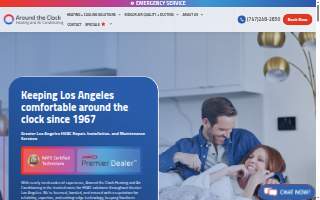 Around the Clock Heating and Air Conditioning, Inc. website