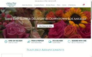 Athletic Club Flower Shop website