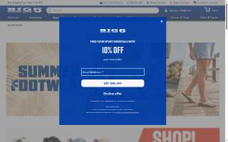 Big 5 Sporting Goods of Medford website