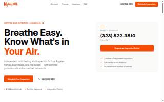 Cali Mold Testing website