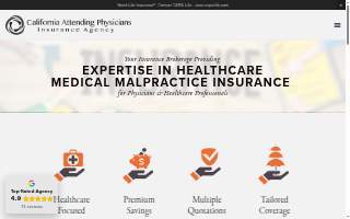 California Attending Physicians Insurance Agency website