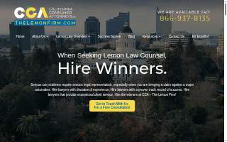 California Consumer Attorneys P.C. - The Lemon Firm website