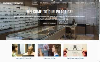 Century City Optometry website
