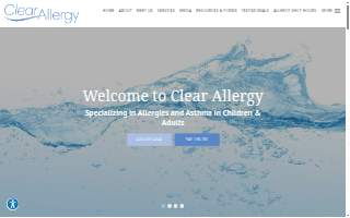 Clear Allergy website