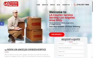 Courier Service LA website