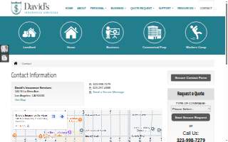 David's Insurance Services website