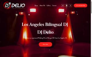 DJ Delio Bilingual Mobile DJ website