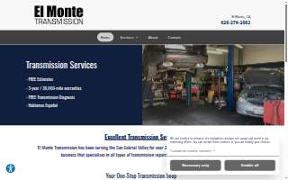 El Monte Transmission of Los Angeles website