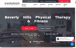 Evolution Physical Therapy & Fitness website