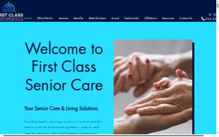 First Class Senior Care website