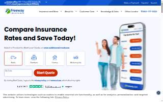 Freeway Insurance of Bossier City website