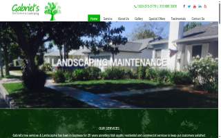 Gabriel?s Tree Service And Landscaping website