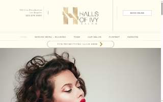 Halls Of Ivy Salon website