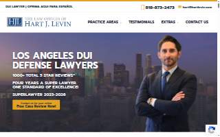 Hart J. Levin - Los Angeles DUI Lawyers website