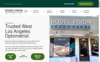 Hodes Vision Optometry website