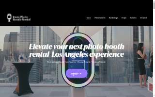 Insta Photo Booth Rental website