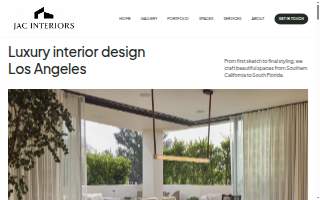 Jac Interiors of Los Angeles website