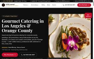 KMR Gourmet Catering & VIP Events website