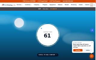 LC Heating & Air Conditioning website