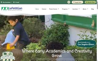 Le Petit Gan International Preschool Los Angeles website