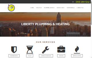 Liberty Plumbing & Heating website