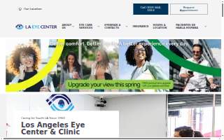 Los Angeles Eye Center & Clinic website