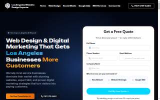 Los Angeles Website Design Experts website