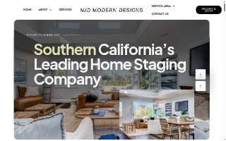 Mid Modern Designs Home Staging - Los Angeles website