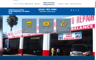 Mike's Auto Repair & Body Center, Inc. website