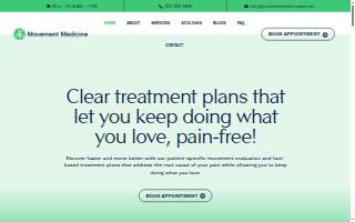 Movement Medicine Physical Therapy and Wellness- Los Angeles/Scoliosis Clinic/Schroth Method website