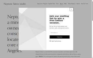 Neptune tattoo studio website