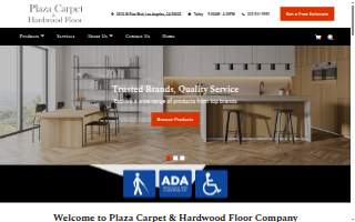 Plaza Carpet and Hardwood Floors Company website