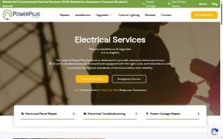 Power Plus Electrical website