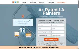 Precision Painting Plus of East Los Angeles website