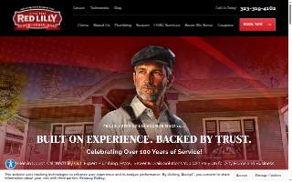Red Lilly Plumbing website