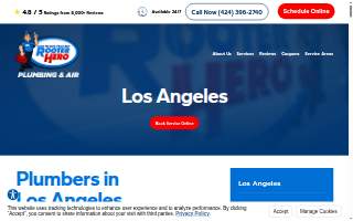 Rooter Hero Plumbing & Air of Los Angeles website