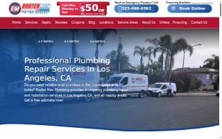 Rooter Man Plumbing of Los Angeles website