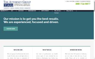 The Attorney Group, Professional Law Corp El Grupo De Abogados website